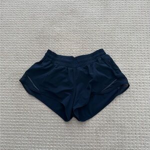 Lululemon Navy Blue hotty hot Shorts